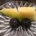鮨 相澤 - 水菓子　メロンと葡萄