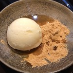 くろぎ - 塩アイス：きな粉と貴腐ワインで