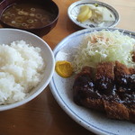 とんかつこぶた - ロースかつ定食１５００円