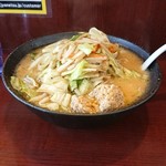 情熱食堂 - 炒め野菜味噌ラーメン麺大盛
            
            