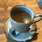 ジャム cafe 可鈴 - 私の食後のドリンクは＋100円でホットジンジャーに。