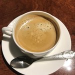 肉の万世 ステーキハウス - ランチセットのホットコーヒー