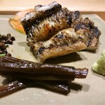 丸萬寿司 - 対馬の穴子 白焼き　　