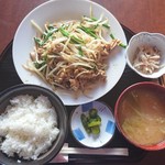 なごみ - 肉ニラもやし炒めランチ