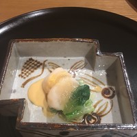 銀座くどう - ホタテとしろ菜