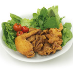 盛り山 - いわき泉パック　モモ２個、砂肝６個、手羽先１本