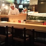 うな亭 - 店内　焼場