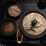 山元麺蔵 - 葱とゴマのつけ麺(冷)