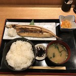 哉吉 - 秋刀魚の開き定食（８９０円）