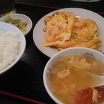 北京菜館 - 芝海老と玉子炒め定食830円