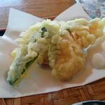 琴正庵 - 野菜天ぷら。