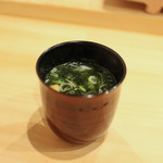 鮨 十兵衛 -  素焼海苔のお吸い物☆