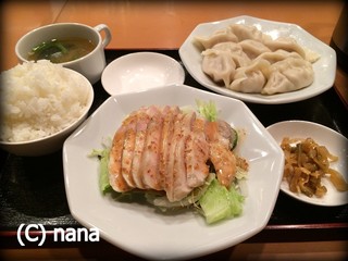 Gyouza koubou niihao - 水餃子定食　750円（夜定食）