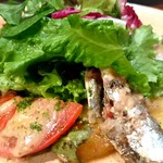 ブレッツカフェクレープリー - ブルターニュ産バターサーディンのサラダ