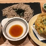 信州蕎麦 蓼科庵 - しらすと天豆のかき揚げ蕎麦