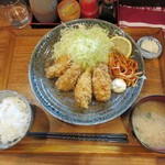 居酒屋まめぞ - カキフライ定食