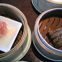 中国料理 桃李 - 海鮮団子　クリスタルソースがけ　と　豚の角煮ちまき