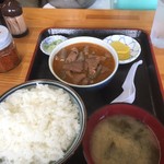 171020金　群馬　永井食堂　もつ煮定食590円