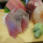 海鮮めし屋 磯人 - 刺身4種とエビフライ・カキフライ定食