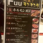 Sumibi Yaki Horumon Fuxu - 【2017.11.15(水)】メニュー
