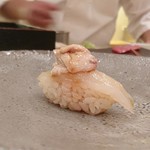 鮨さかもと - カワハギと肝 横須賀