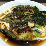 名代 富士そば - 山菜うどん380円