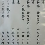 うなぎ・さかた - メニュー。