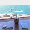 IWABA CAFE - ドリンク写真:アイスコーヒーと海☆