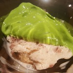 馳走 啐啄一十  - ⑰抹茶アイスと小豆アイスのコンビ。