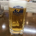 らーめん十勝 - いきなり生ビールです