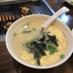 焼肉たきもと - 玉子スープ小