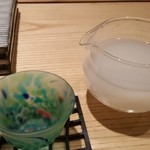 鮨 巳之七 - 寒北斗（にごり酒）。