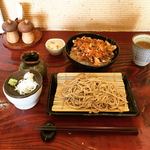 Shemoto - ランチセット せいろ＋野菜と干しエビのかき揚げ丼