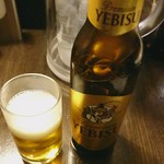 四川担担麺 阿吽 - サッポロエビス小瓶 500円