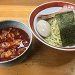 らーめんつけめん専 - 辛つけめん＋チャーシュー味玉