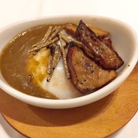 ラ・ファソン 古賀 - ポルチーニソースの温泉卵