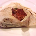 クレメンティア - 小イカと野菜の包み焼き