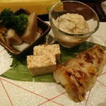 ぬくみ - 里芋、湯葉、焼豆腐、焼魚