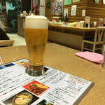 Nidaime Jimpachi - 生ビールはグラス