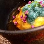 一穀一枝 - 【前菜】牡丹海老（北海道産）／茄子／マスカルポーネ