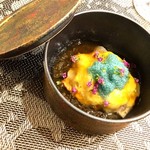 一穀一枝 - 【前菜】牡丹海老（北海道産）／茄子／マスカルポーネ