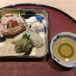 くろぎ - 茹でセコガニ・蟹ツメ・蟹味噌（津居山蟹）