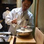 くろぎ - 葛きり製作中