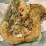 蕎麦　もり木 - ヒメコダイのてんぷ