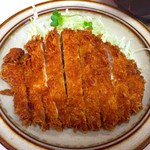 キッチン南海 - カツを別皿にして貰いました