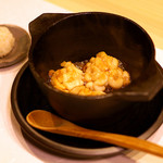 Sushi Gotoku - 「白子のバター醤油焼き(鱈)」赤いシャリで。