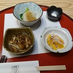 Takedaya Minato - おもてなし膳の三種小鉢より