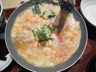Fuwa Wa Imom Moru Musashi Murayama Ten - 鶏の明太チーズ卵とじ