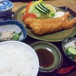 半田山　川瀬 - 海老フライ定食1800円