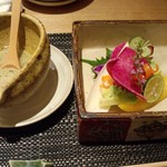 四季彩サラダ和風バーニャカウダー添え